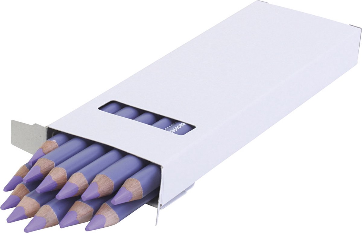 Edu Jumbo kleurpotlood, lichtpaars, dikte 10 mm, vulling 6,25 mm, 12 stuk/ 1 doos