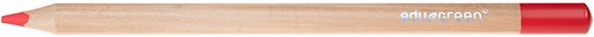 Edugreen Jumbo kleurpotloden, rood, vulling 5 mm, 10 stuk/ 1 doos