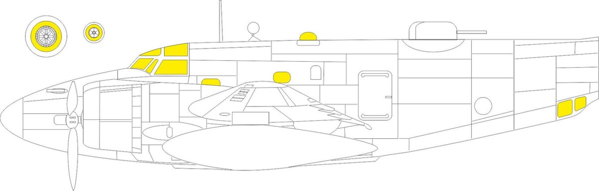 Eduard Modelbouwpakket - BIG49376 Accessoires for PV-1 Part I - Accessoires set - 1:48 -