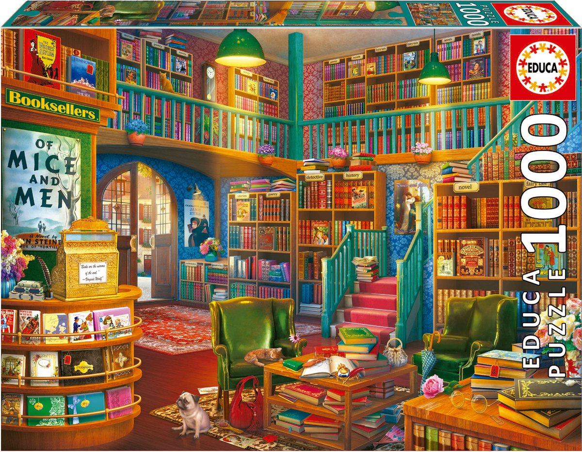 EDUCA - puzzel - 1000 stuks - bibliotheek