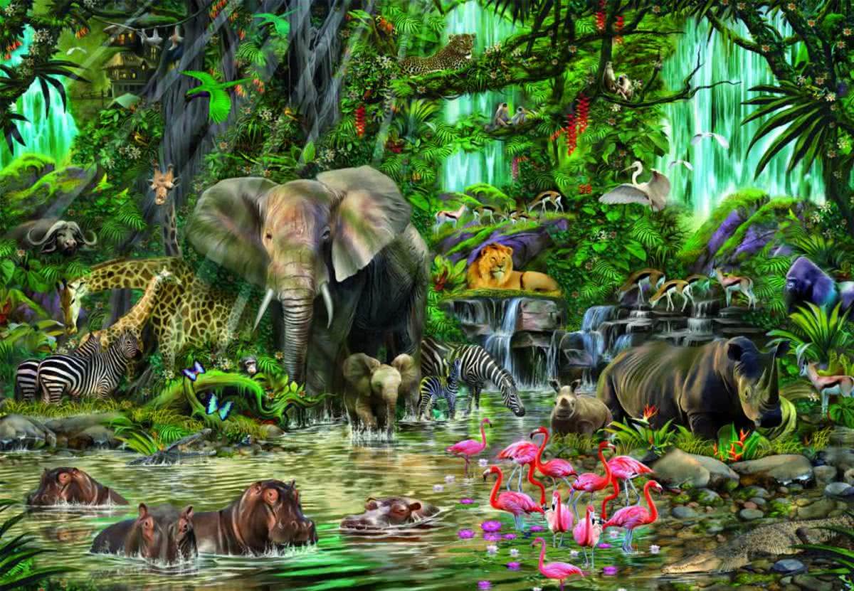 Educa Afrikaanse jungle - 2000 stukjes