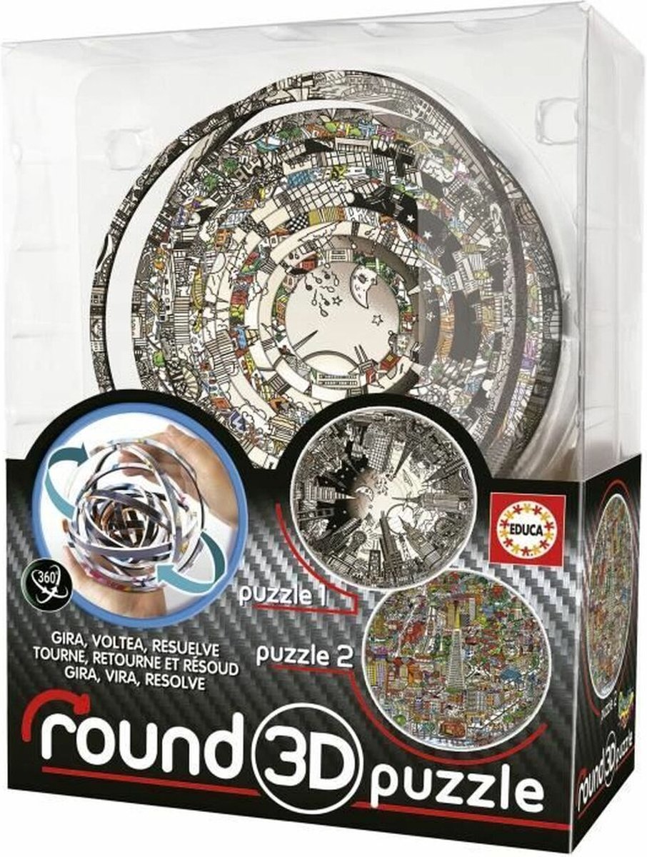 Puzzel Educa Round 3D