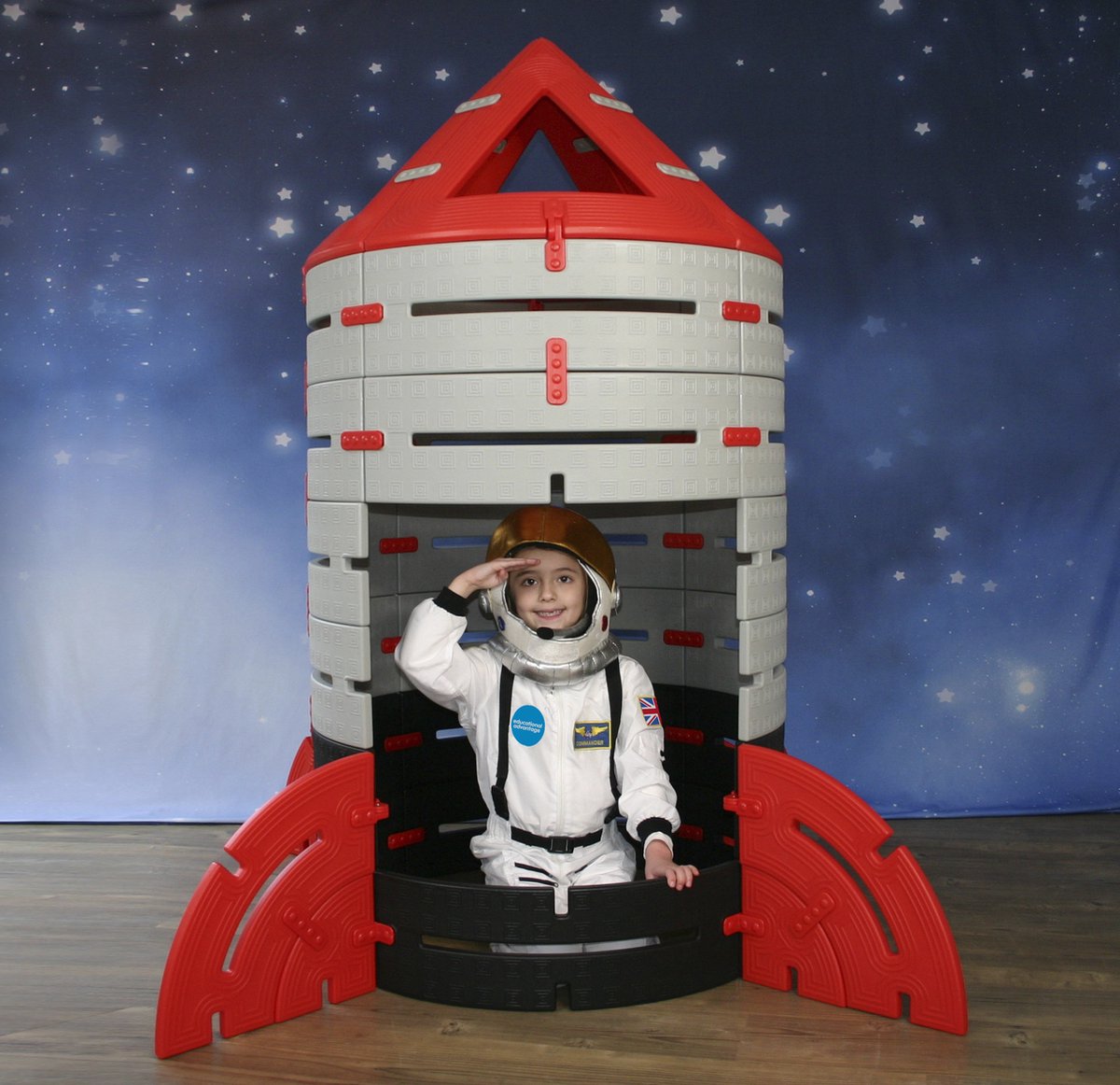 Polydron - Constructie Raket - Speelgoed - BSO en Kinderdagverblijf - binnen en buiten - Bouwen en Spelen - Rollen spel - Open eind Spelen