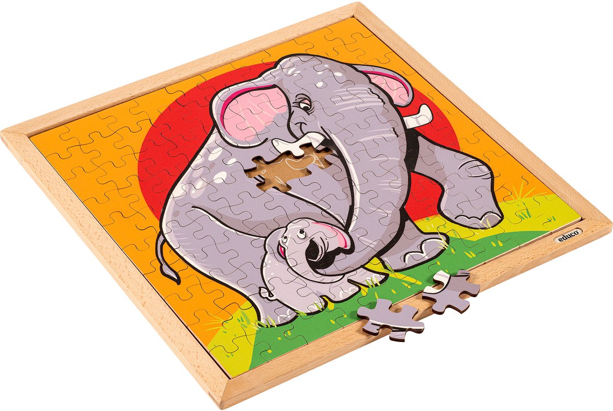 Dierenpuzzel olifant - Educo