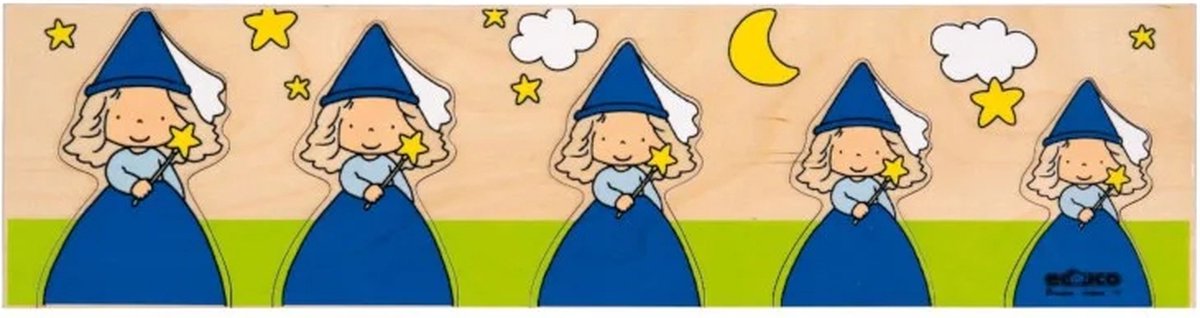 Educo set van drie puzzels Sprookjes (prinses/ridder/fee thema)