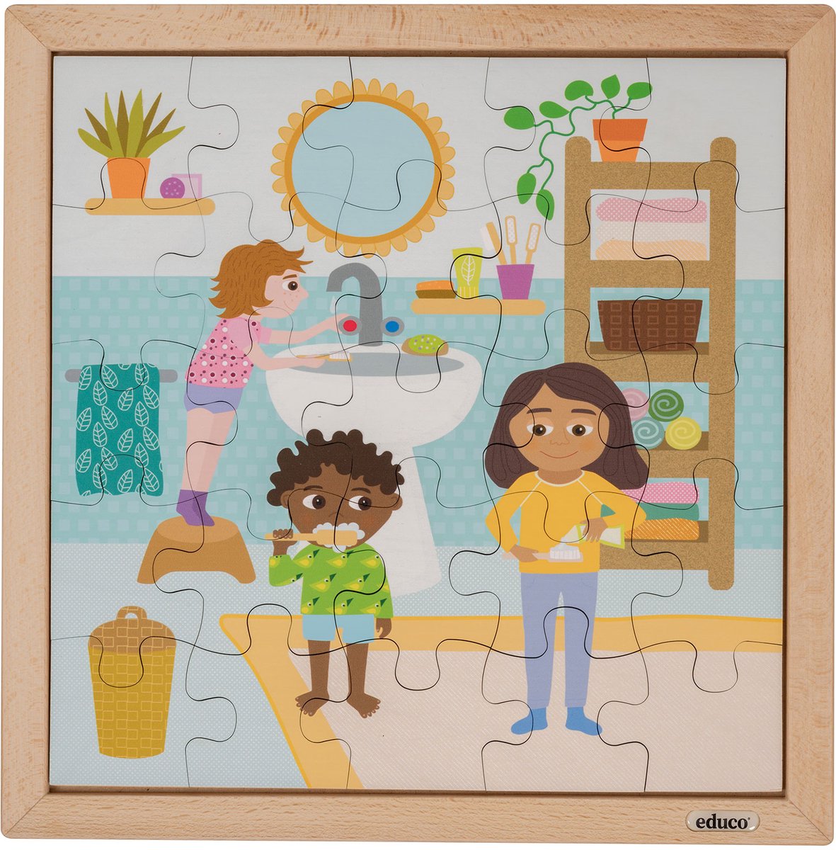 Hygiëne puzzels - Naar bed gaan - Educo - Educatief speelgoed