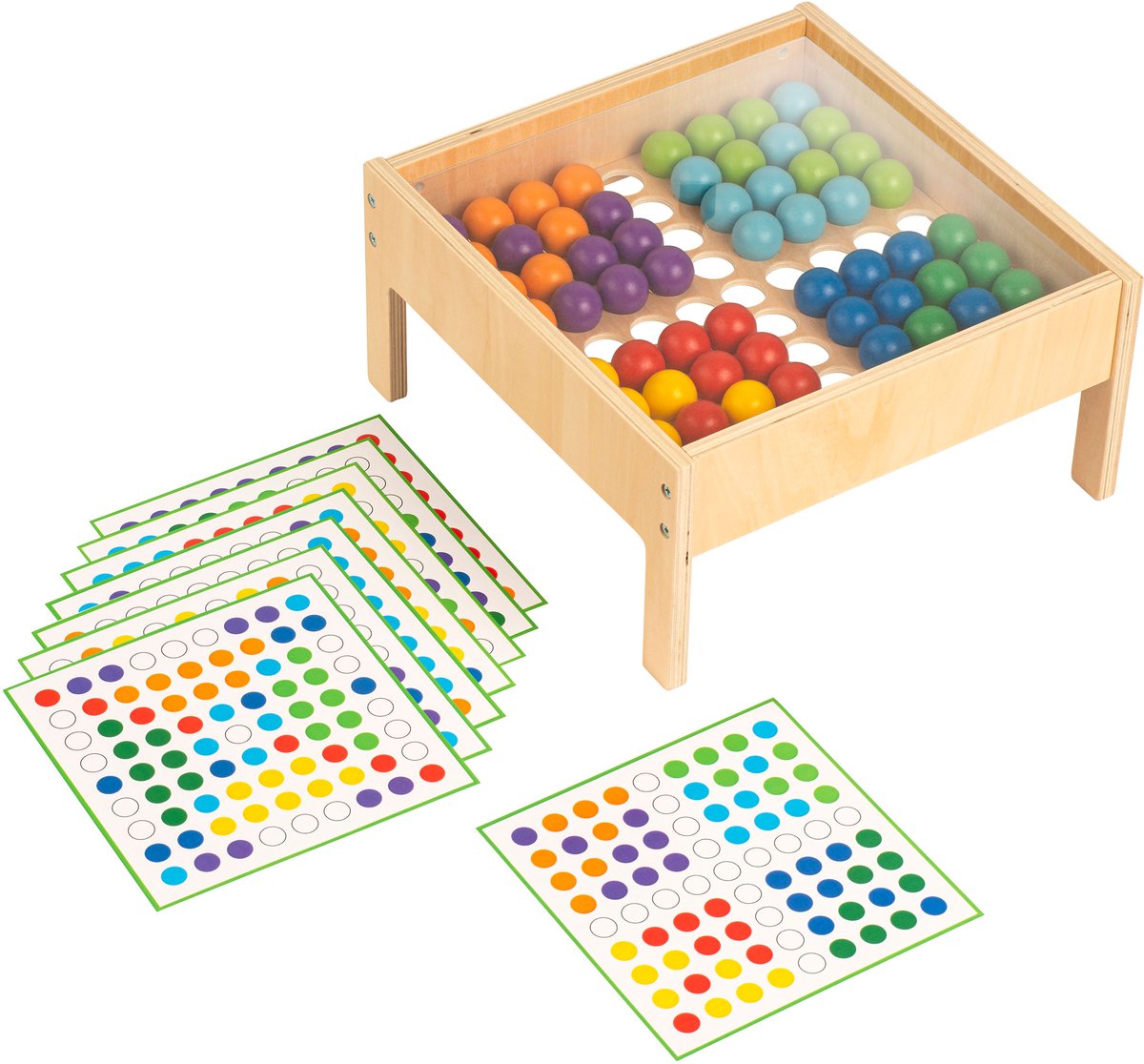 Mozaïektafel met gekleurde ballen - Educo