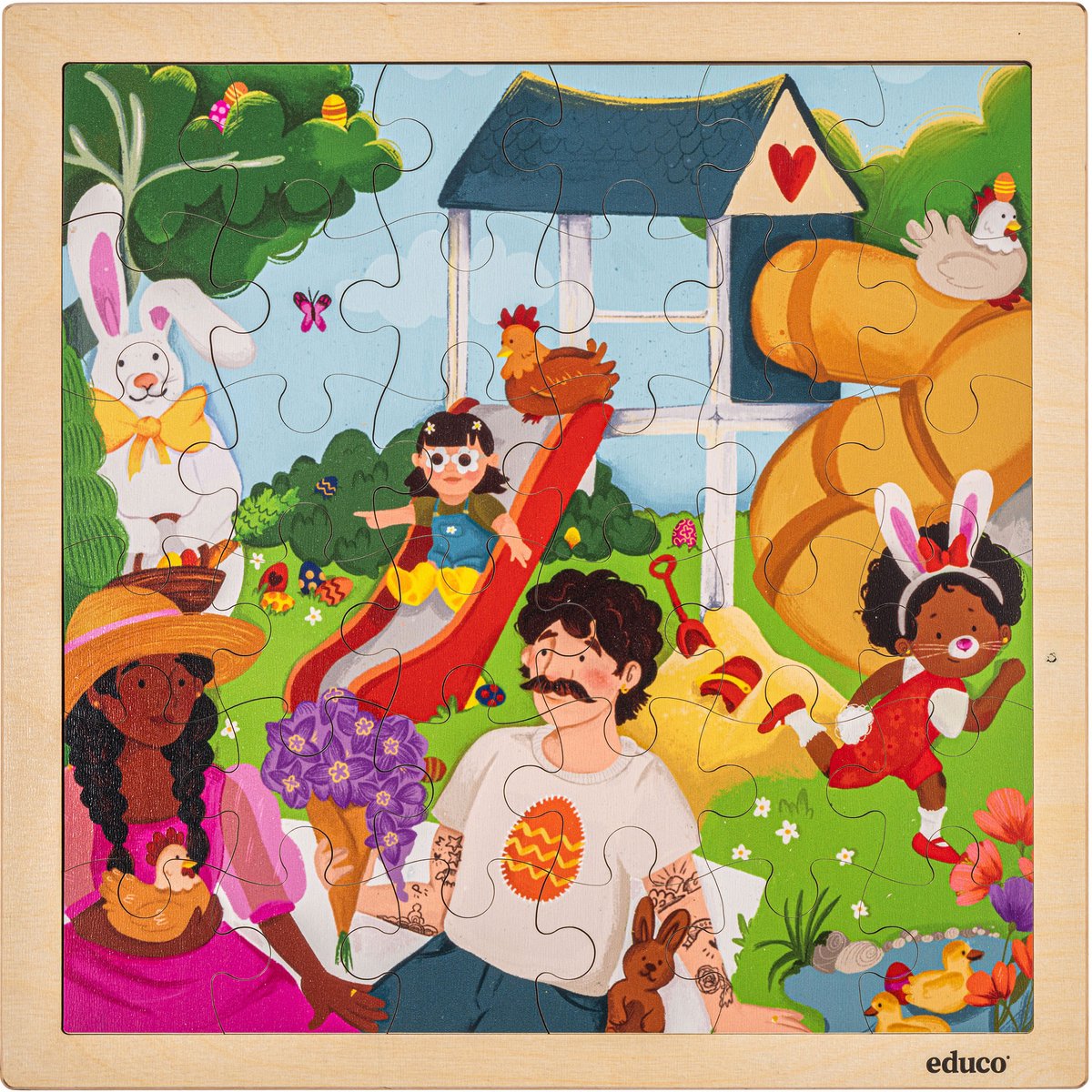 Puzzel - Educo - 36 stukjes - Pasen