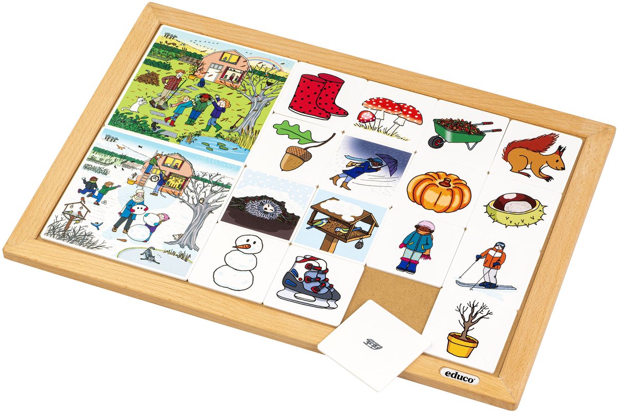 Rubriceerlotto Herfst en winter - Educo - Educatief speelgoed