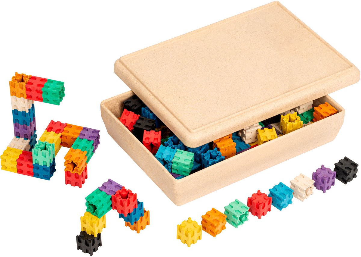 Telblokjes in kist - Educo - Educatief speelgoed