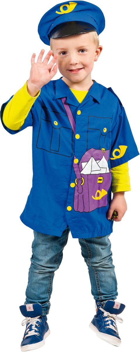 Verkleedkleding 2,5-6 jaar Postbode incl. pet - Educo