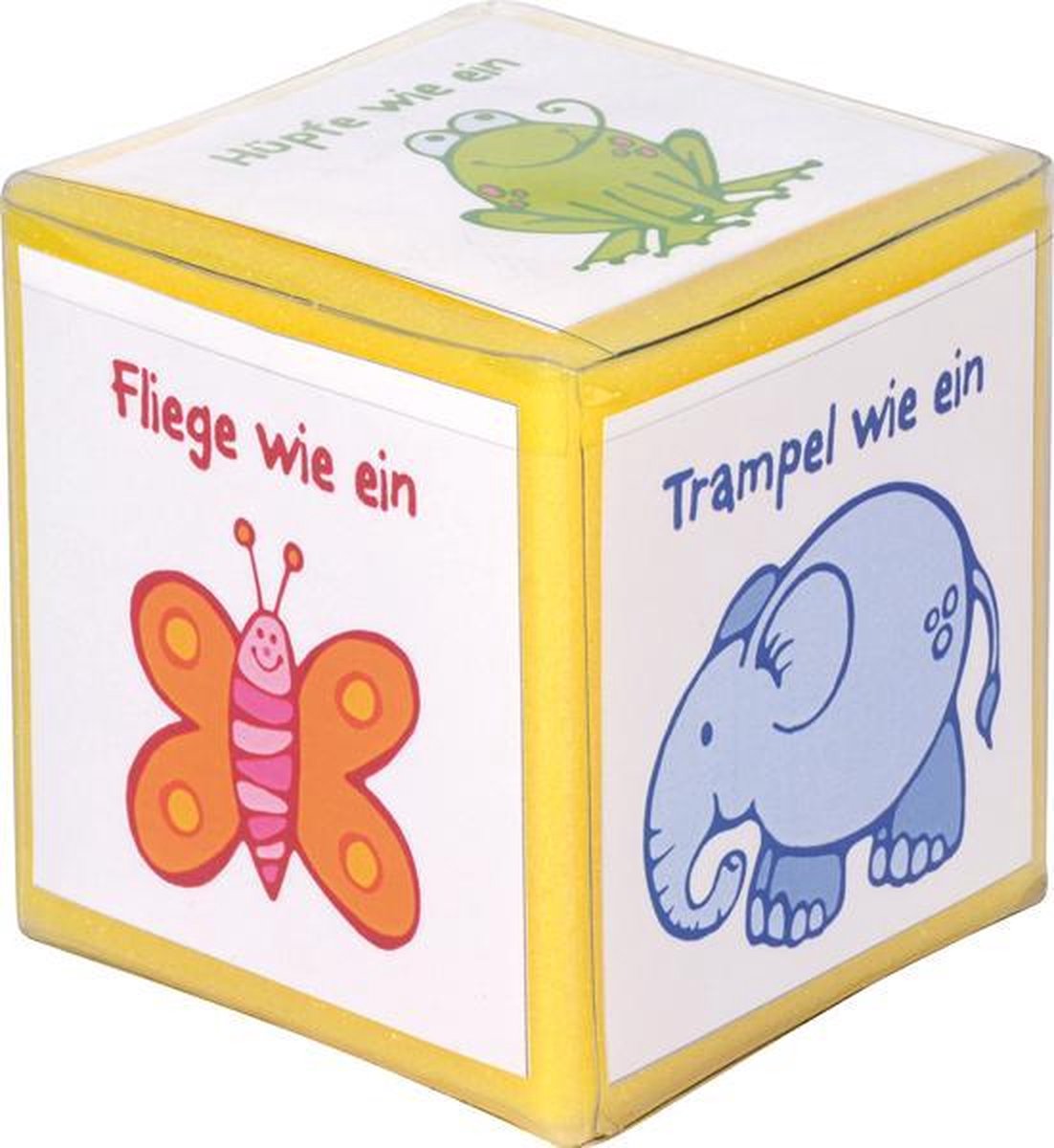 Dobbelsteen met vakken klein 8 cm set van 5 stuks