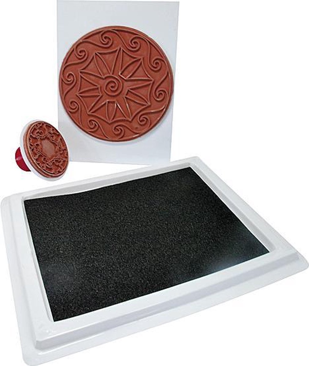 Gigantisch zwart stempelkussen, rechthoek