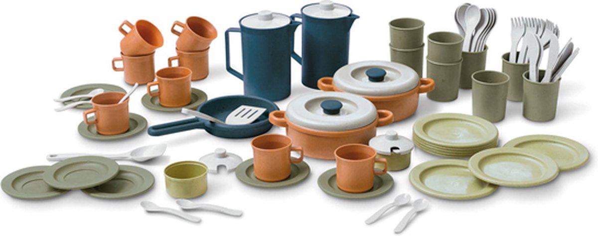 Groene Eco koffie en dining set 79 delig