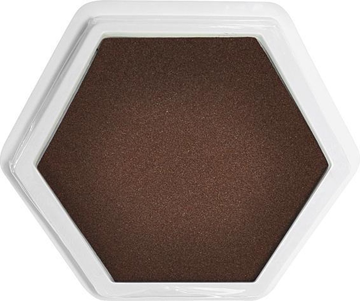 Groot stempelkussen bruin