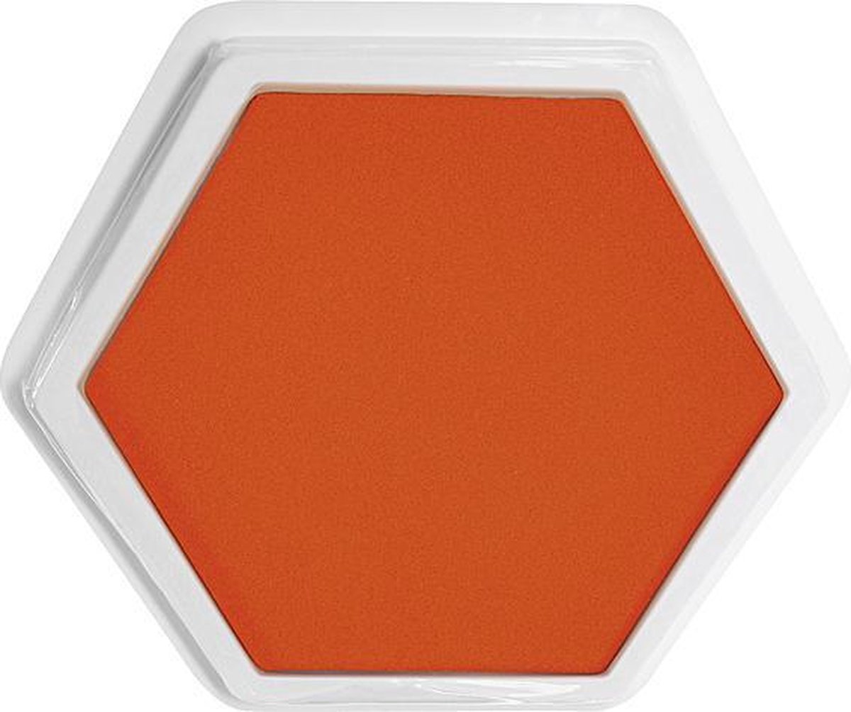 Groot stempelkussen oranje
