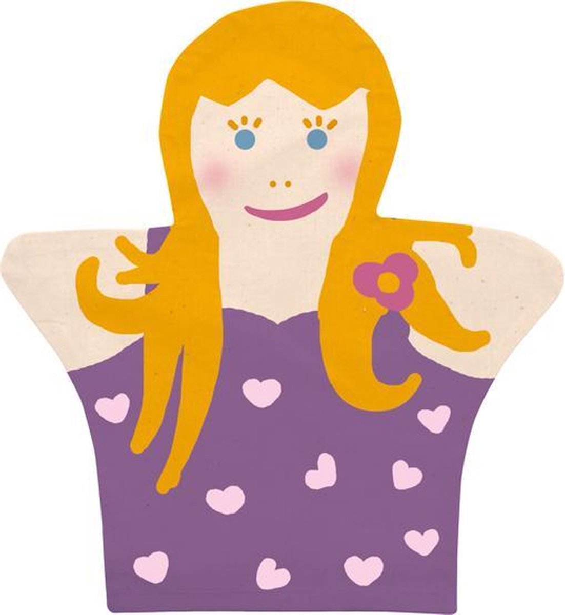 Handpoppen set van 4 stuks