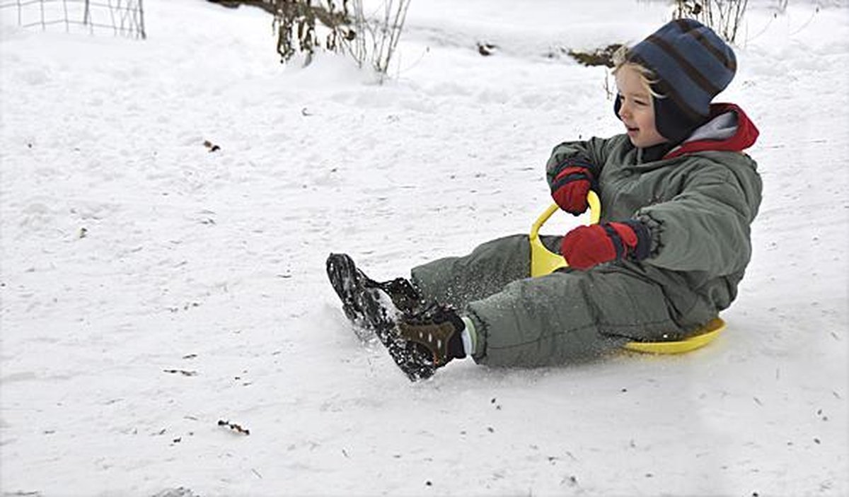 Lichte plaatsbesparende slee
