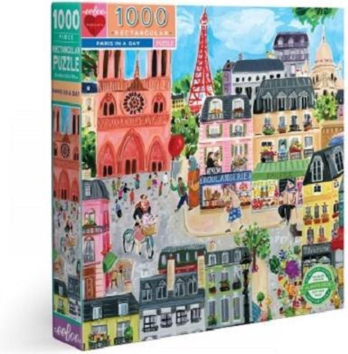 Eeboo puzzel - Paris in a Day (1000)