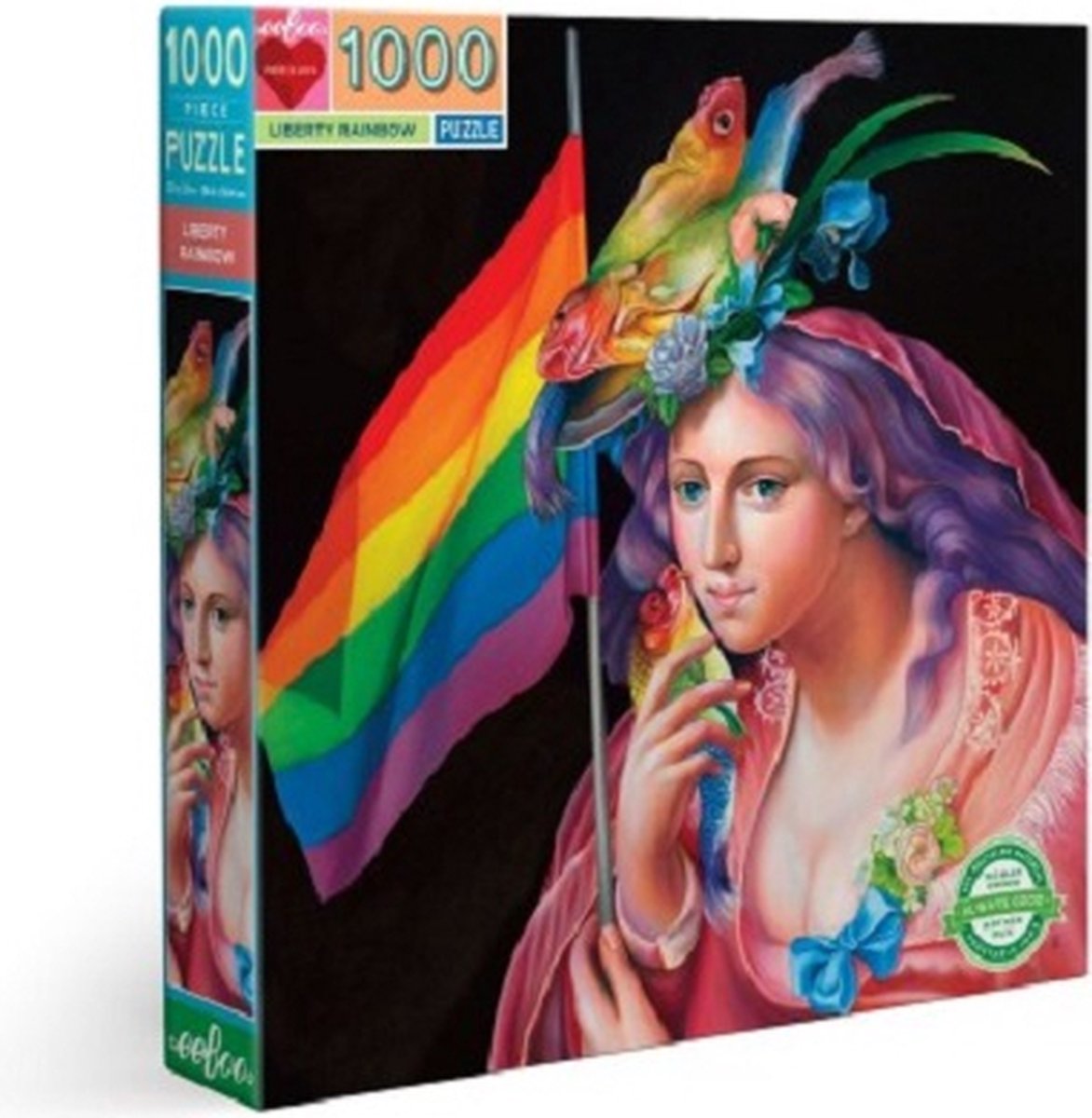 eeboo puzzel liberty rainbow (1000)