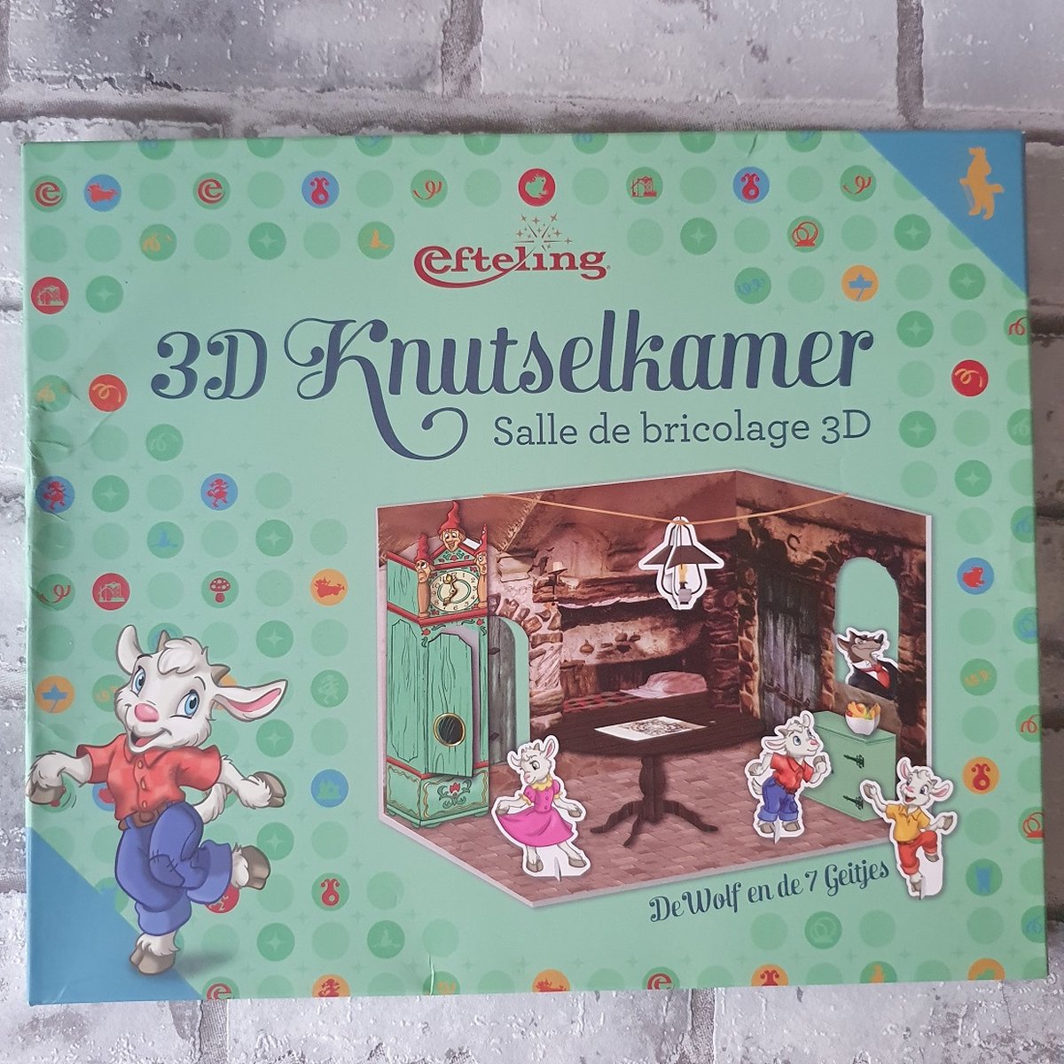 3D Efteling Knutselkamer-De wolf en de 7 geitjes-Knutselkamer