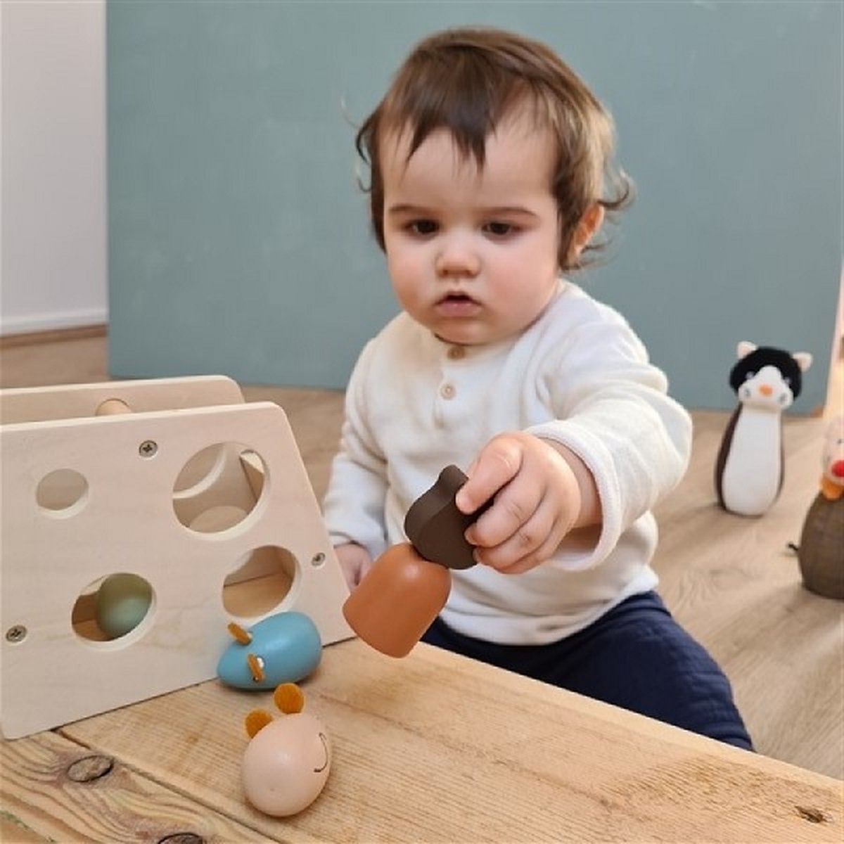   Houten vormendoos kaas. 17 x 6.5x 13 cm.