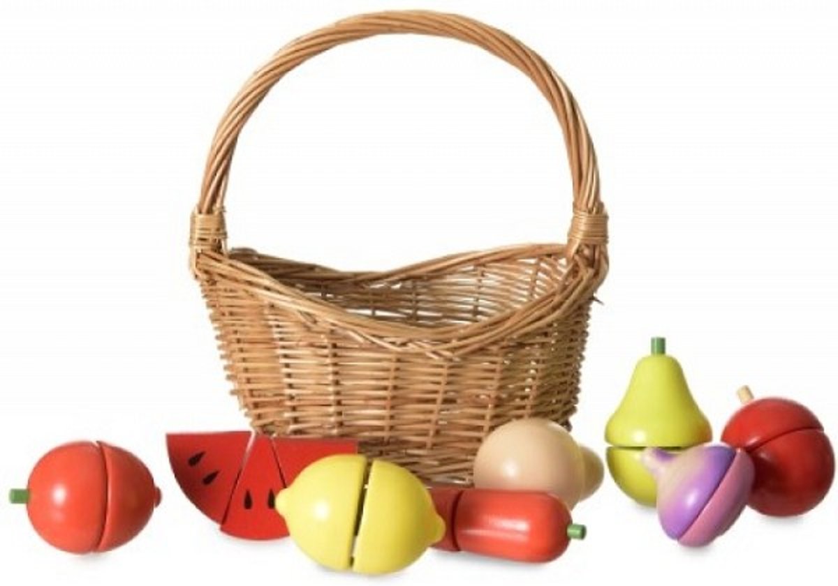 Egmont Toys Snijgroenten en fruit in mand incl mes 8-delig. 3+