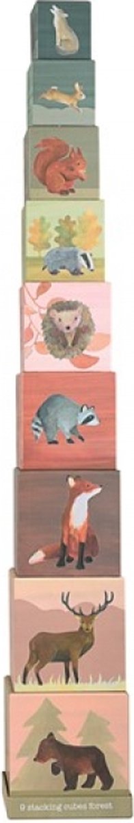   stapelkubussen bosdieren stapel toren
