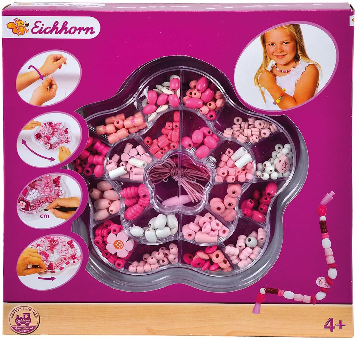 Eichhorn Holzperlen-Set Blume