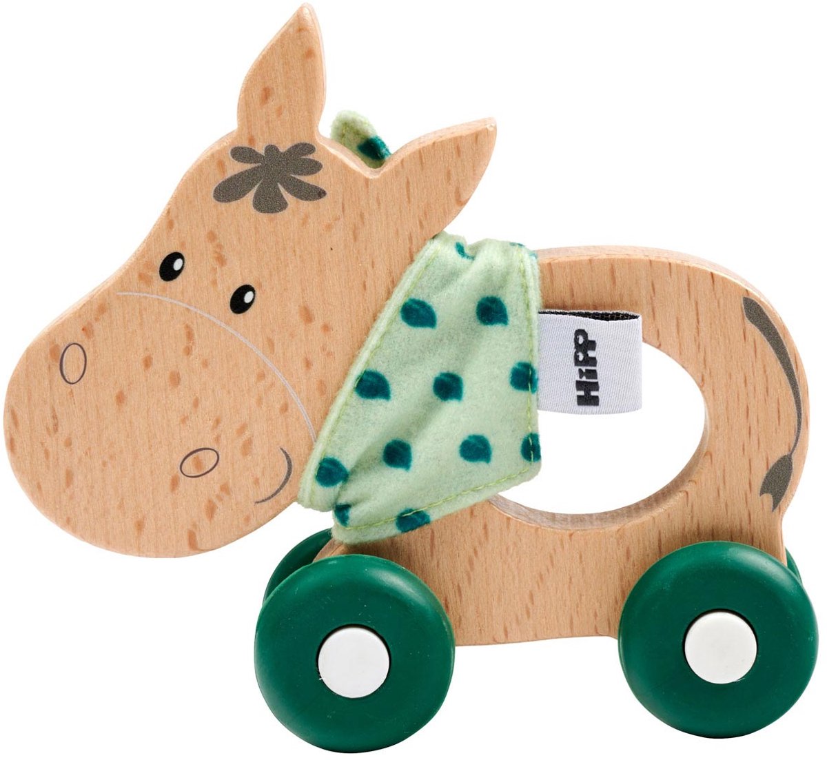 Eichhorn houten duwfiguur ezel baby speelgoed FSC gecertificeerd.