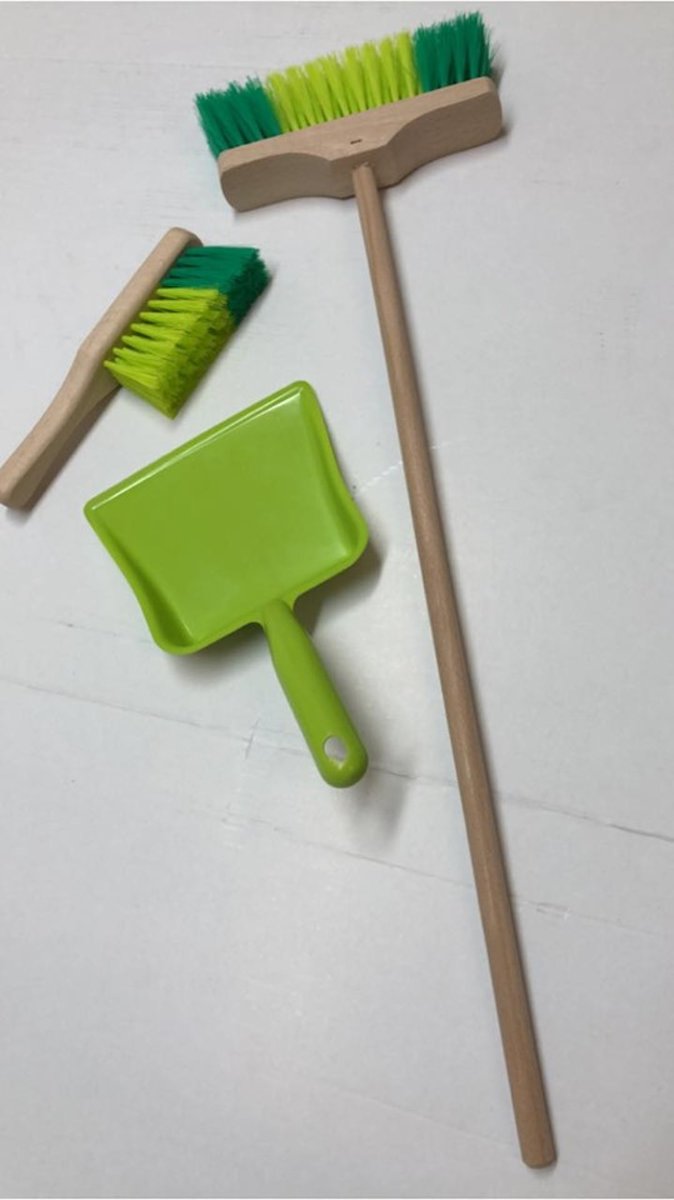 3-delige kinder Bezemset Groen
