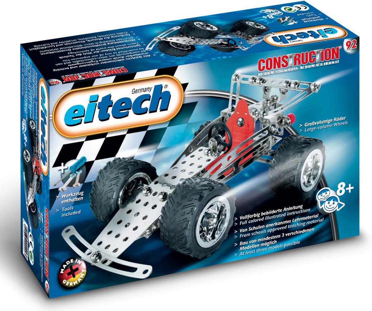 Eitech Bouwdoos - Metaal Race wagen/Quad