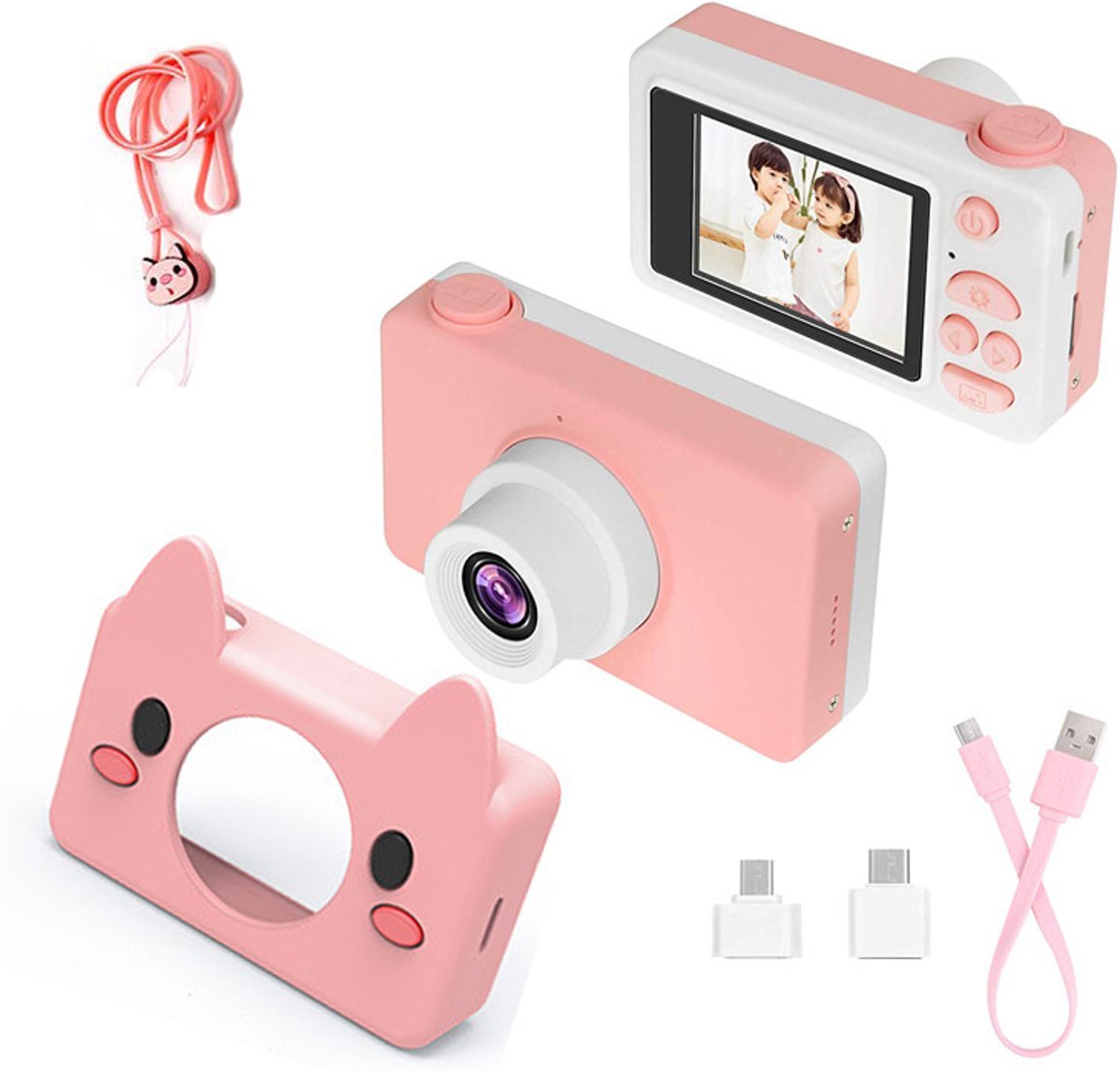 Kinder Camera 1080p HD - Kindercamera Digitaal - Selfie Vlog Video Fotocamera