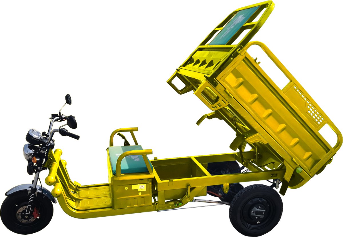   Tuk Tuk Cargo 500 RDW Goedgekeurd Kipper – Max. 500 kg Laadvermogen