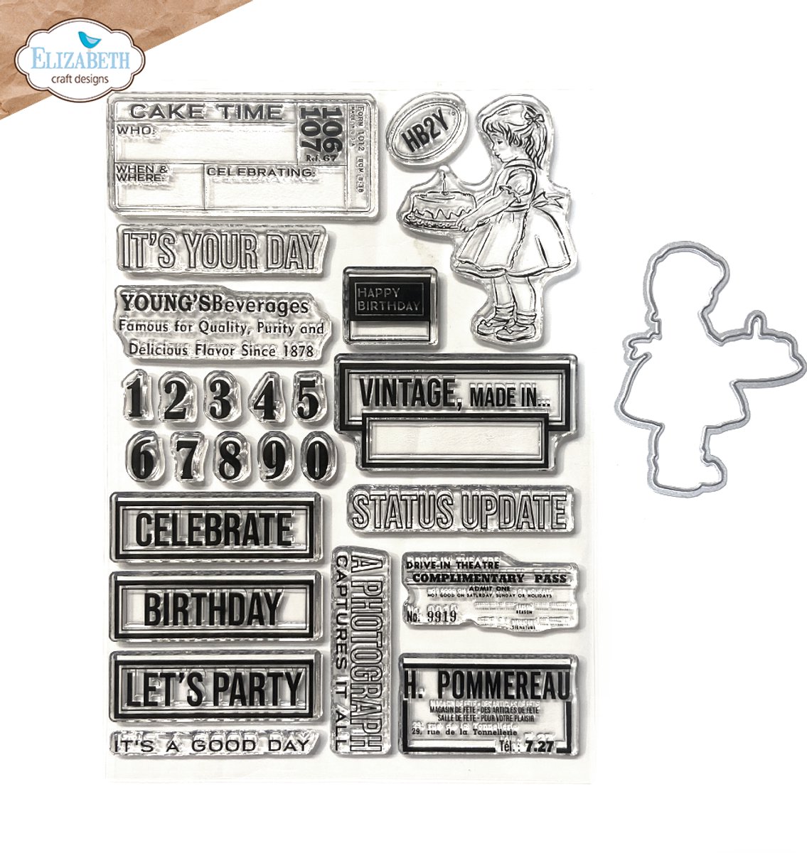 ECD Celebrations 2 stamp and die set