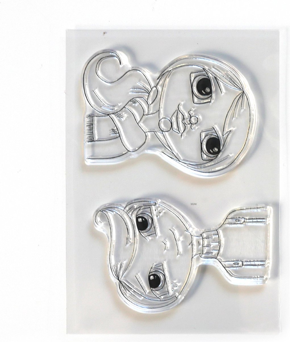 ECD Clear stamps - Cute winter couple