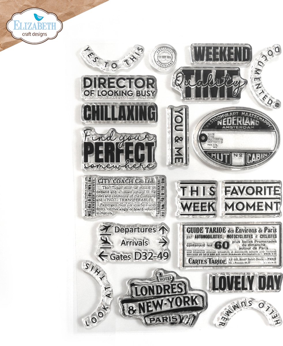 ECD Clear stamps A5 - Travels 2