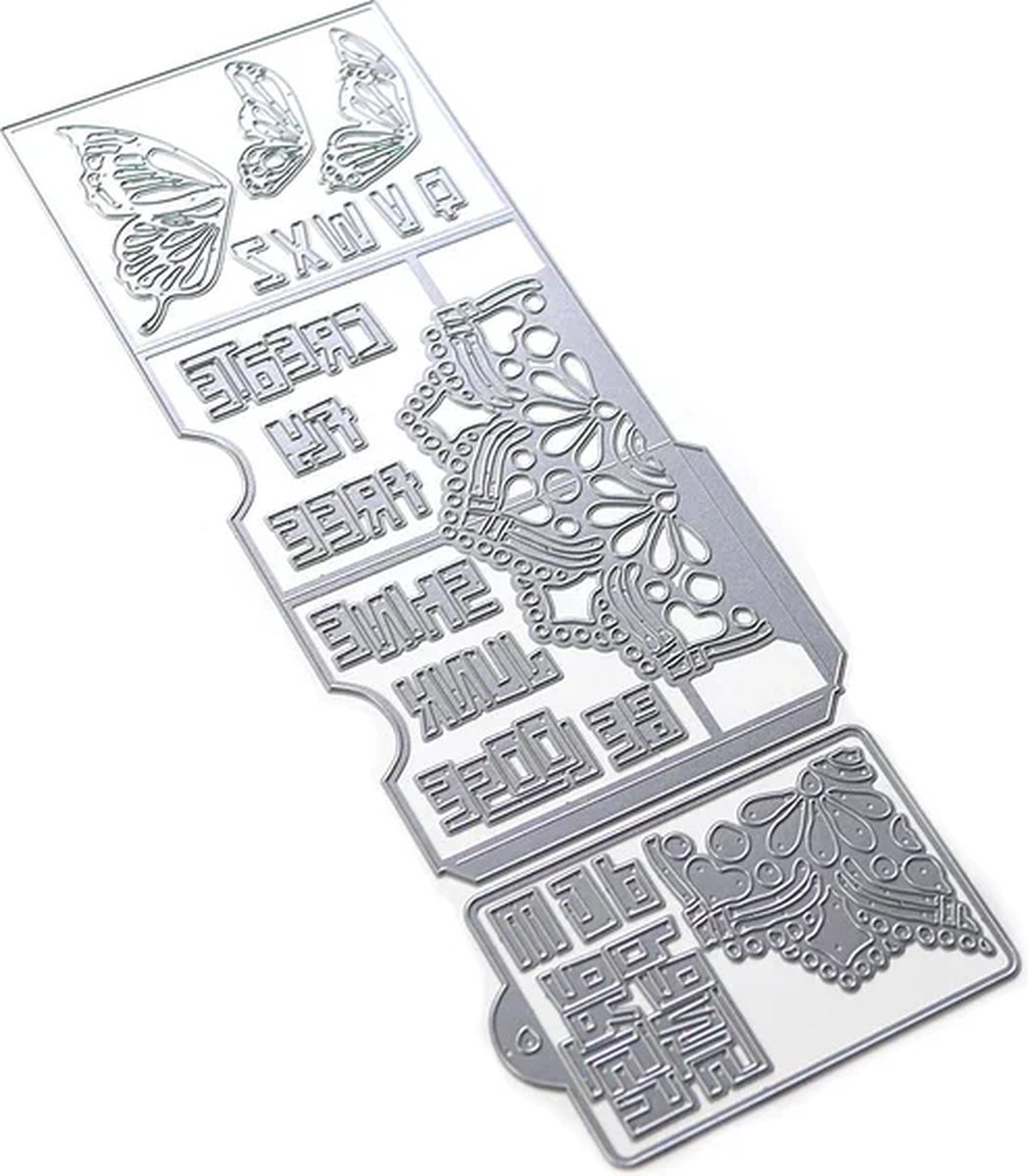 Elizabeth Craft Designs Butterfly Pocket Insert Stans Set 1782