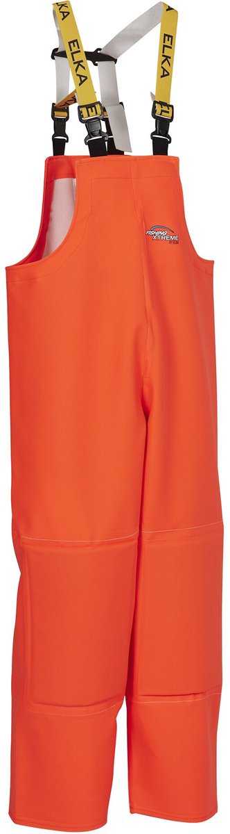 Elka Fishing Xtreme Bib & Brace with knee patch 177303FX - Fl. orange - 2XL
