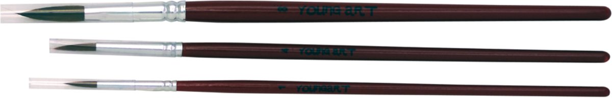   aquarel penselen - 3 stuks