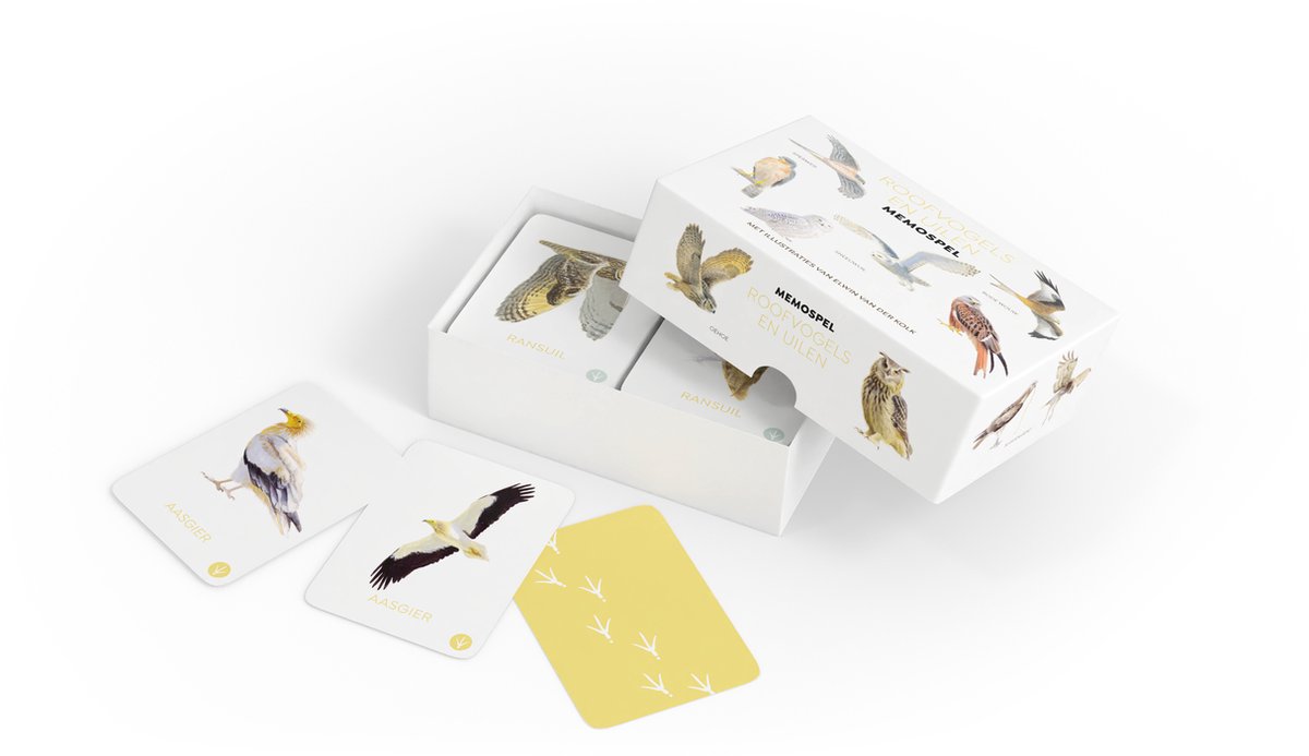 Roofvogels en Uilen memospel