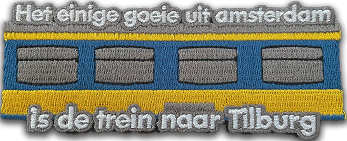 Emblemen Brabant - Opstrijk Emblemen - Het enige goeie uit Amsterdam is de trein naar Tilburg