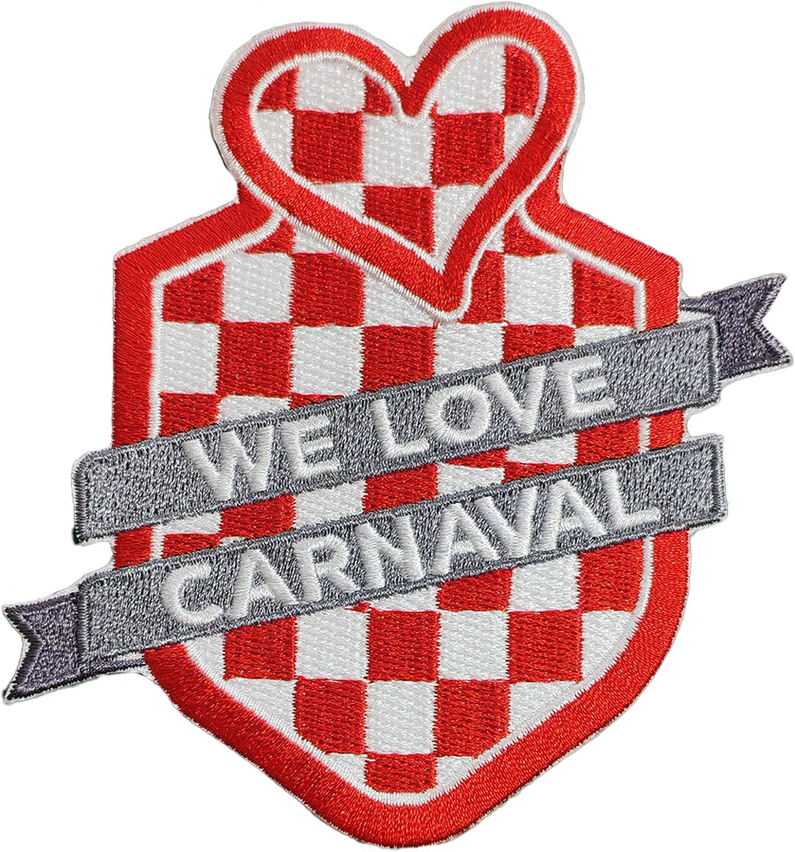 We Love Carnaval - Opstrijk Embleem / Patch - Carnaval - Carnavals Emblemen