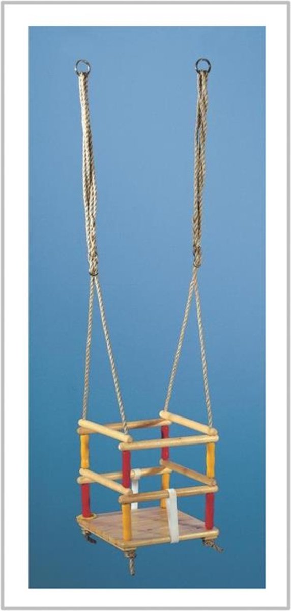 Houten tralieschommel