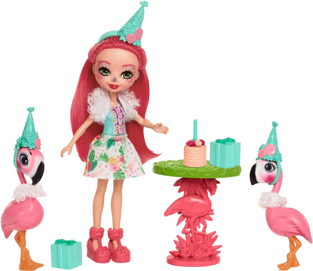 Enchantimals Ferme Flamingo Verjaardagsfeestje - Speelfigurenset