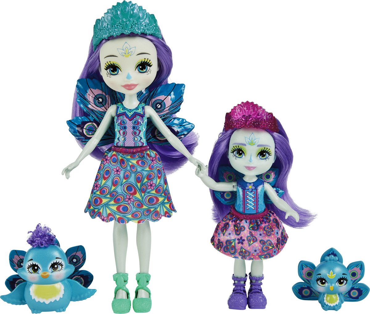 Enchantimals Patter Pauw & kleine zusje Asst