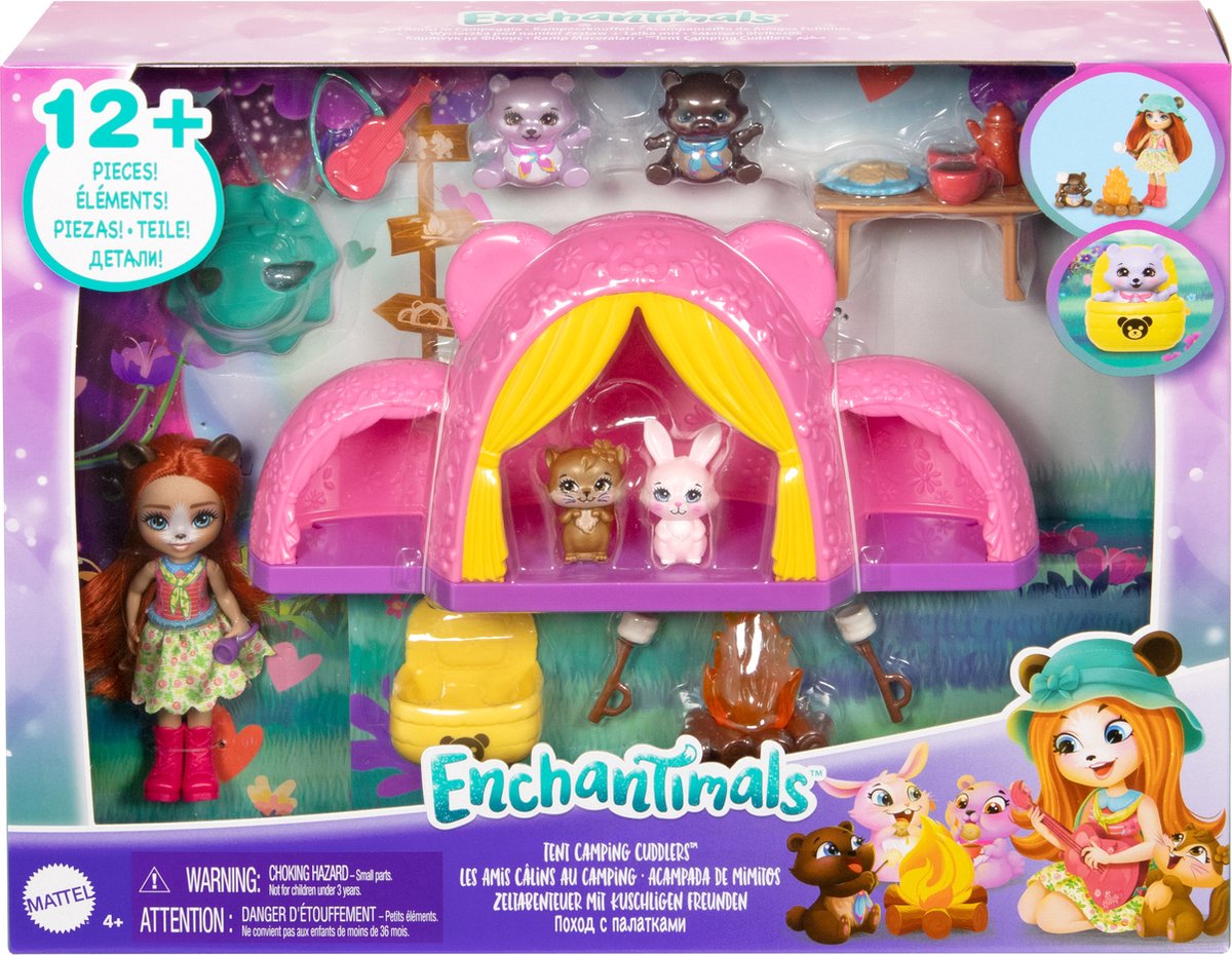 Enchantimals Tent en Kampeerknuffels - Speelset