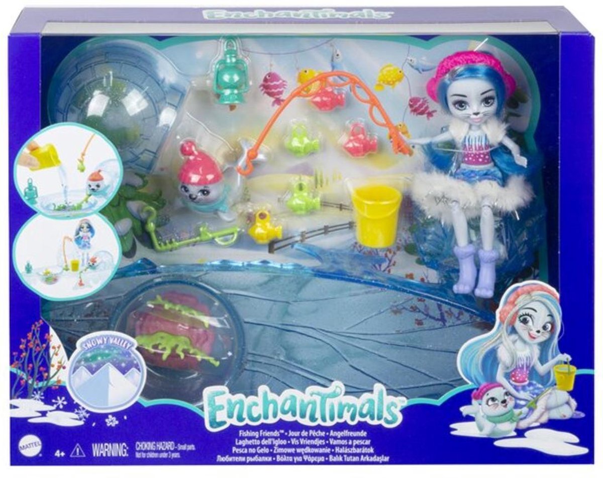 Lalka ENCHANTIMALS Zimowe w?dkowanie