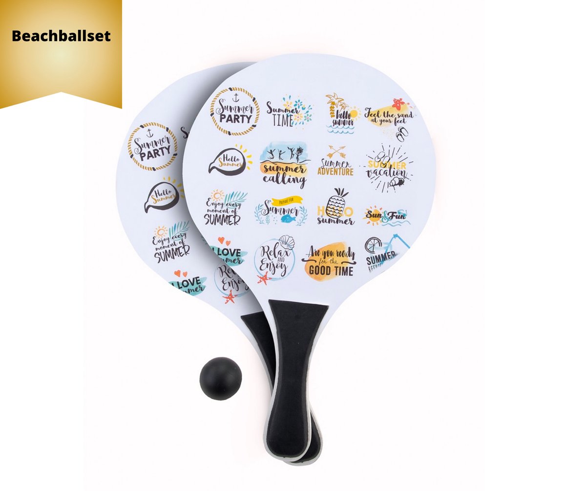 Beachball set - Strandbal set - Beach tennis - strandspeelgoed - complete set