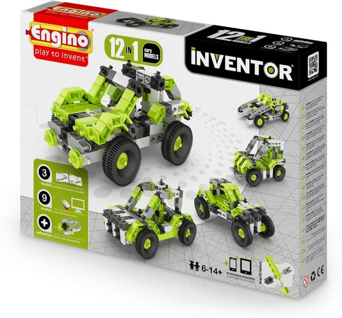 ENGINO INVENTOR Autos 12 modellen